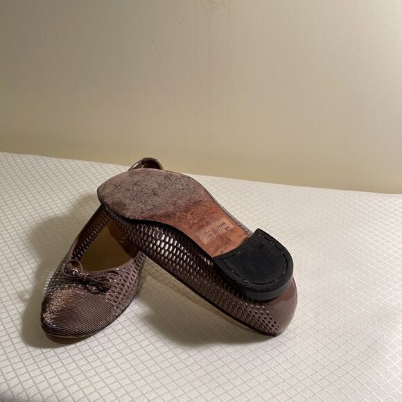 Brunate Tan Perforated Flats  @C - Picture 3 of 7